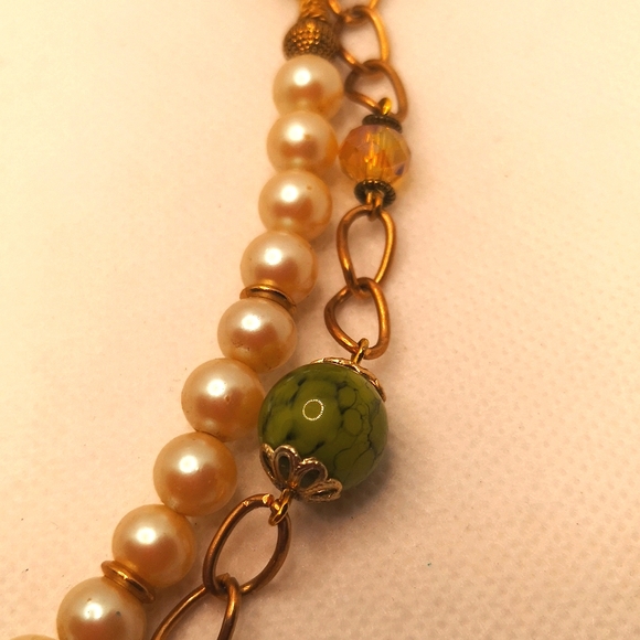 Handmade double layer necklace set - Picture 9 of 10